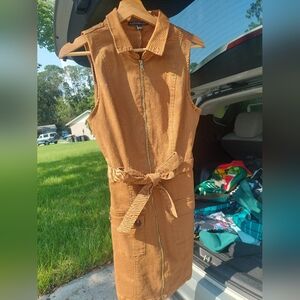 Haute Monde Tan Jean dress L